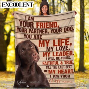 Labrador Fleece Throw Blanket - Pendleton Sherpa Fleece Blanket - Gifts For Dog Lover