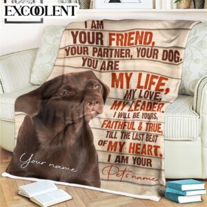 Labrador Fleece Throw Blanket - Pendleton Sherpa Fleece Blanket - Gifts For Dog Lover