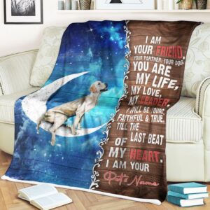 Labrador Is Your Friend Fleece Throw Blanket…