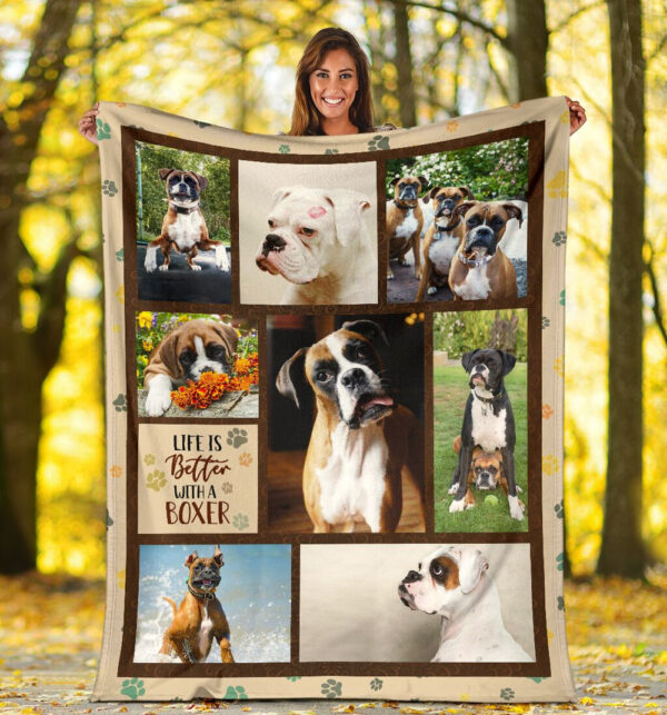 Life Is Better With A Bulldog Fleece Throw Blanket – Pendleton Sherpa Fleece Blanket – Gifts For Dog Lover