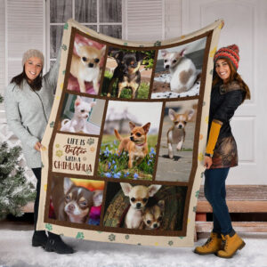 Life Is Better With A Dalmatian Fleece Throw Blanket - Pendleton Sherpa Fleece Blanket - Gifts For Dog Lover