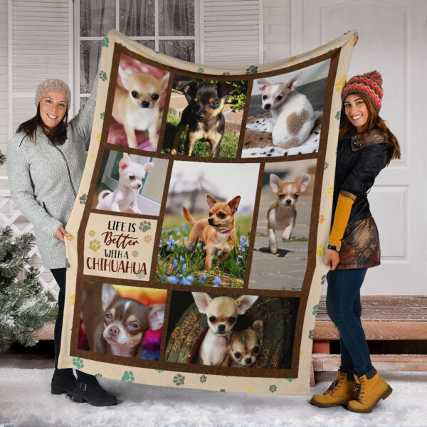 Life Is Better With A Dalmatian Fleece Throw Blanket – Pendleton Sherpa Fleece Blanket – Gifts For Dog Lover