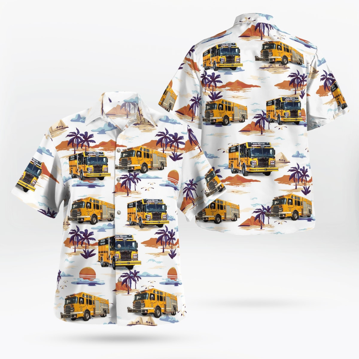 Lincoln Fire Rescue, Walworth, NY Hawaiian Shirt – Gifts For Firefighters In Walworth, NY Lincoln Fire Rescue, Walworth, NY Hawaiian Shirt – Gifts For Firefighters In Walworth, NY