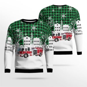 Lincoln Park, NJ, Lincoln Park Fire Department AOP Ugly Sweater – Gifts For Firefighters In Lincoln Park, NJ