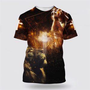 Lion And Cross All Over Print 3D…
