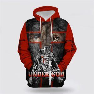 Lion And Warrior Hoodies One Nation Under God All Over Print 3D Hoodie Gifts For Christians 1 foke3o.jpg