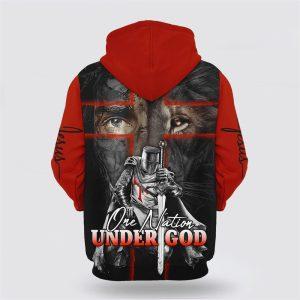 Lion And Warrior Hoodies One Nation Under God All Over Print 3D Hoodie Gifts For Christians 2 i3mxqd.jpg