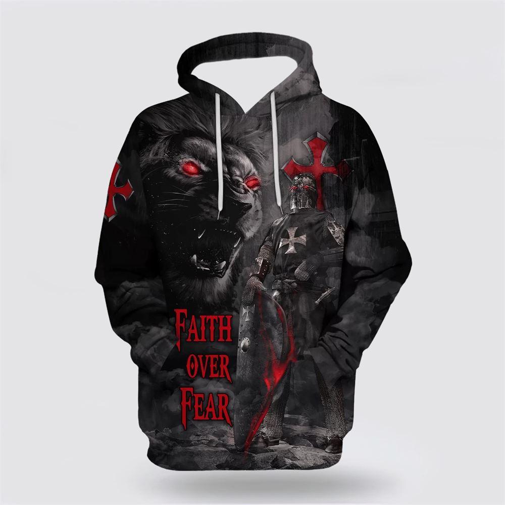 Lion Armor Knight Faith Over Fear All Over Print 3D Hoodie – Gifts For Christians Lion Armor Knight Faith Over Fear All Over Print 3D Hoodie – Gifts For Christians
