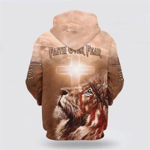 Lion Cross Faith Over Fear All Over Print 3D Hoodie Gifts For Christians 2 il2cao.jpg