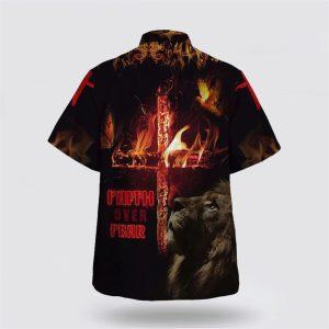 Lion Cross Faith Over Fear Hawaiian Shirts For Men Gifts For Jesus Lovers 2 yhe0yl.jpg