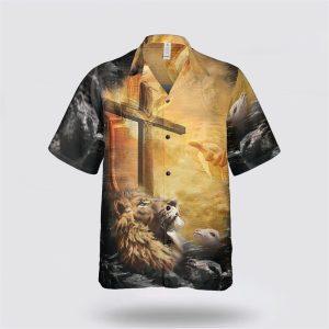 Lion Jesus Cross Sunrise Christianity Hawaiian Shirt Gifts For Jesus Lovers 1 vqzcjf.jpg