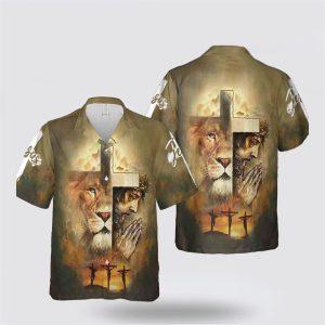 Lion Jesus Faith Christian Hawaiian Shirts –…