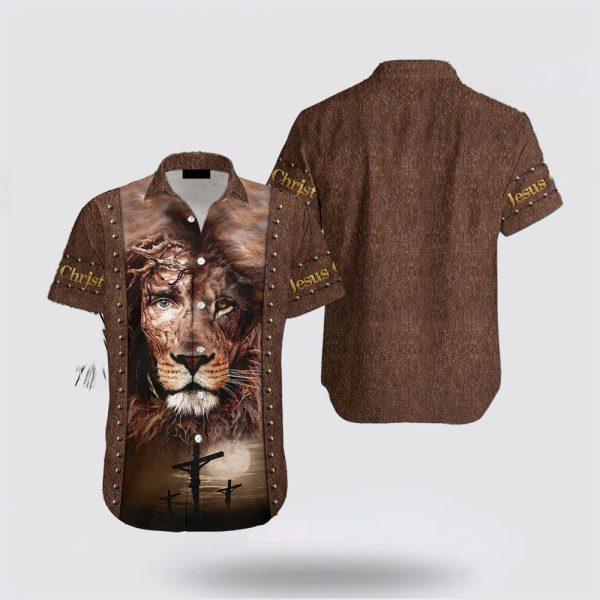Lion Jesus Hawaiian Shirts – Gifts For Jesus Lovers