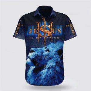 Lion Jesus Is My Savior Hawaiian Shirt…