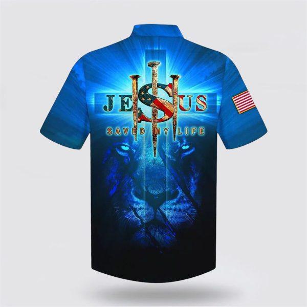 Lion Jesus Saved My Life Hawaiian Shirt – Gifts For Jesus Lovers