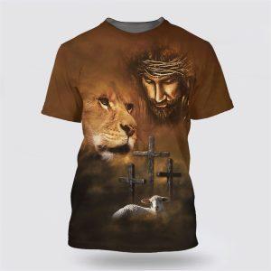 Lion Lamb Jesus All Over Print 3D…