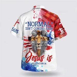 Lion Normal Isn t Coming Back Hawaiian Shirts Gifts For Jesus Lovers 2 ipwlsy.jpg