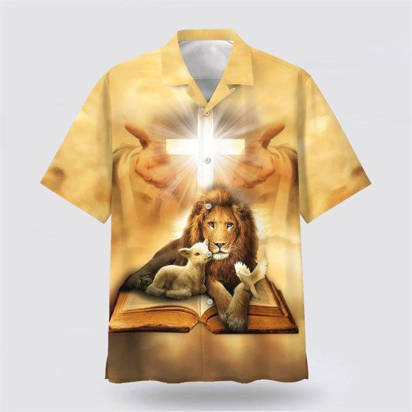 Lion Of Judah Lamb Of God Jesus Christ Hawaiian Shirt – Gifts For Jesus Lovers