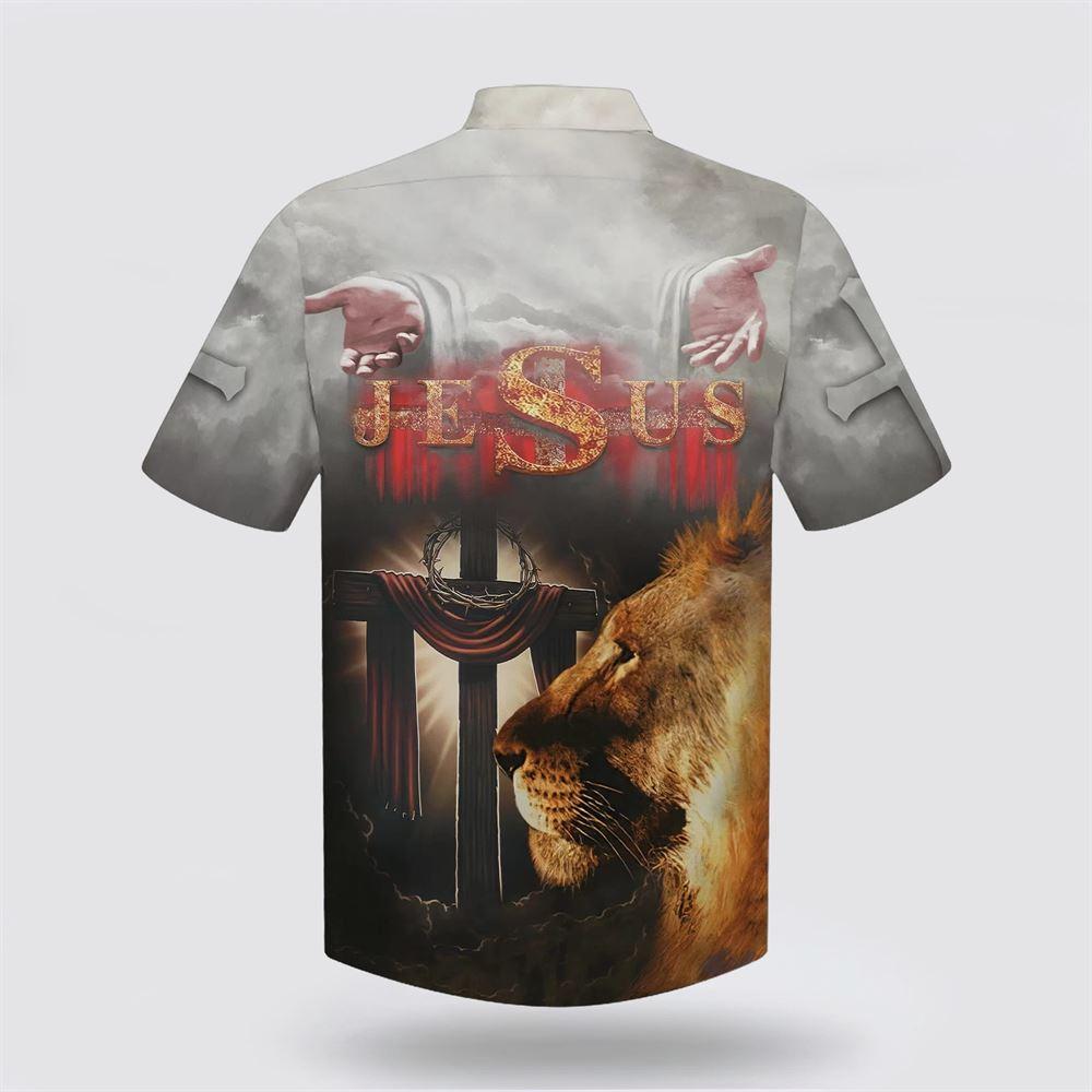 Lion Of Judah Lord God Christians Faith Bible Cross Hawaiian Shirts – Gifts For Jesus Lovers