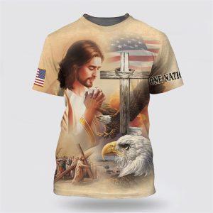 Lion Pray With Jesus On The Cross…