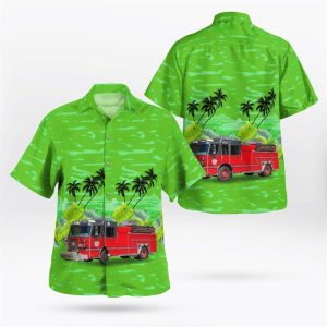 Loudon, NH, Loudon Fire Department Hawaiian Shirt…
