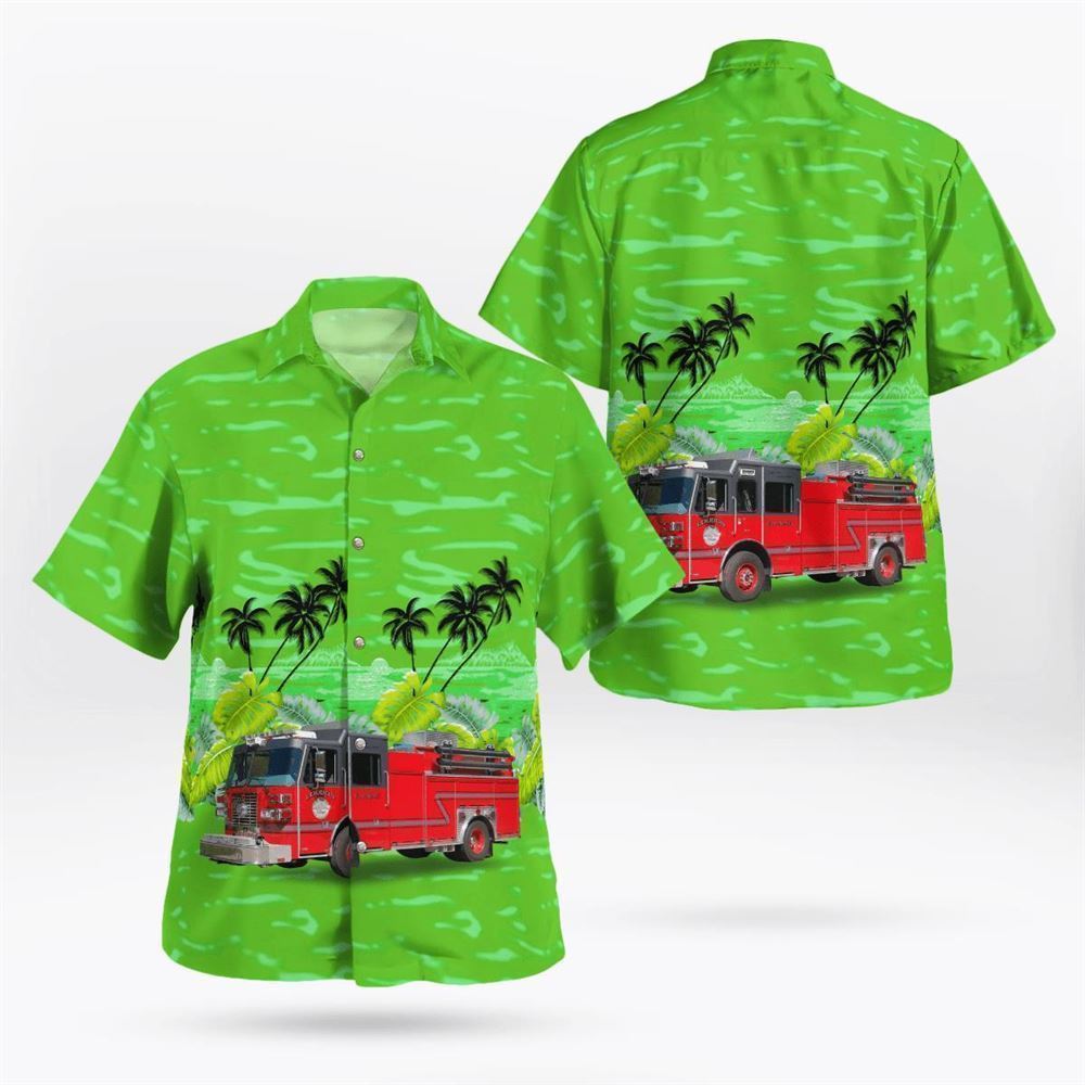 Loudon, NH, Loudon Fire Department Hawaiian Shirt – Gifts For Firefighters In Loudon, NH