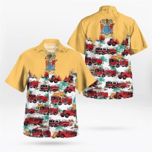 Louisiana New Orleans Fire Department Hawaiian Shirt…