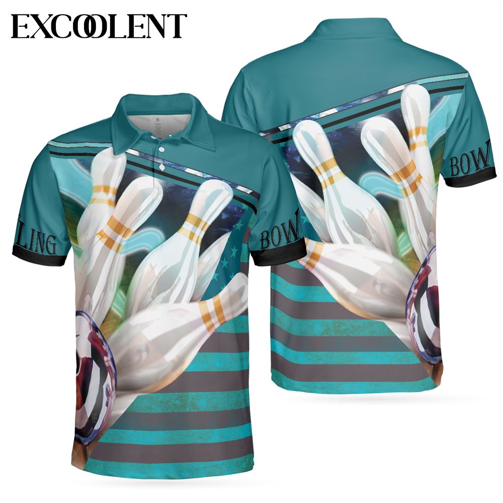 Love Bowling Mens Short Sleeve Polo Shirts – Gifts For Young Adults