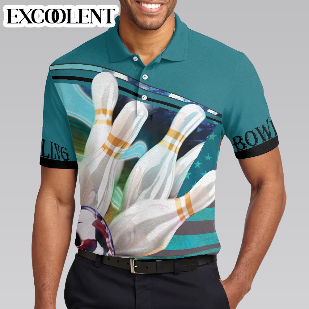 Love Bowling Mens Short Sleeve Polo Shirts – Gifts For Young Adults