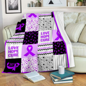 Lupus Shape Pattern Fleece Throw Blanket –…