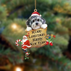 Maltipoo Christams & New Year Two Sided…