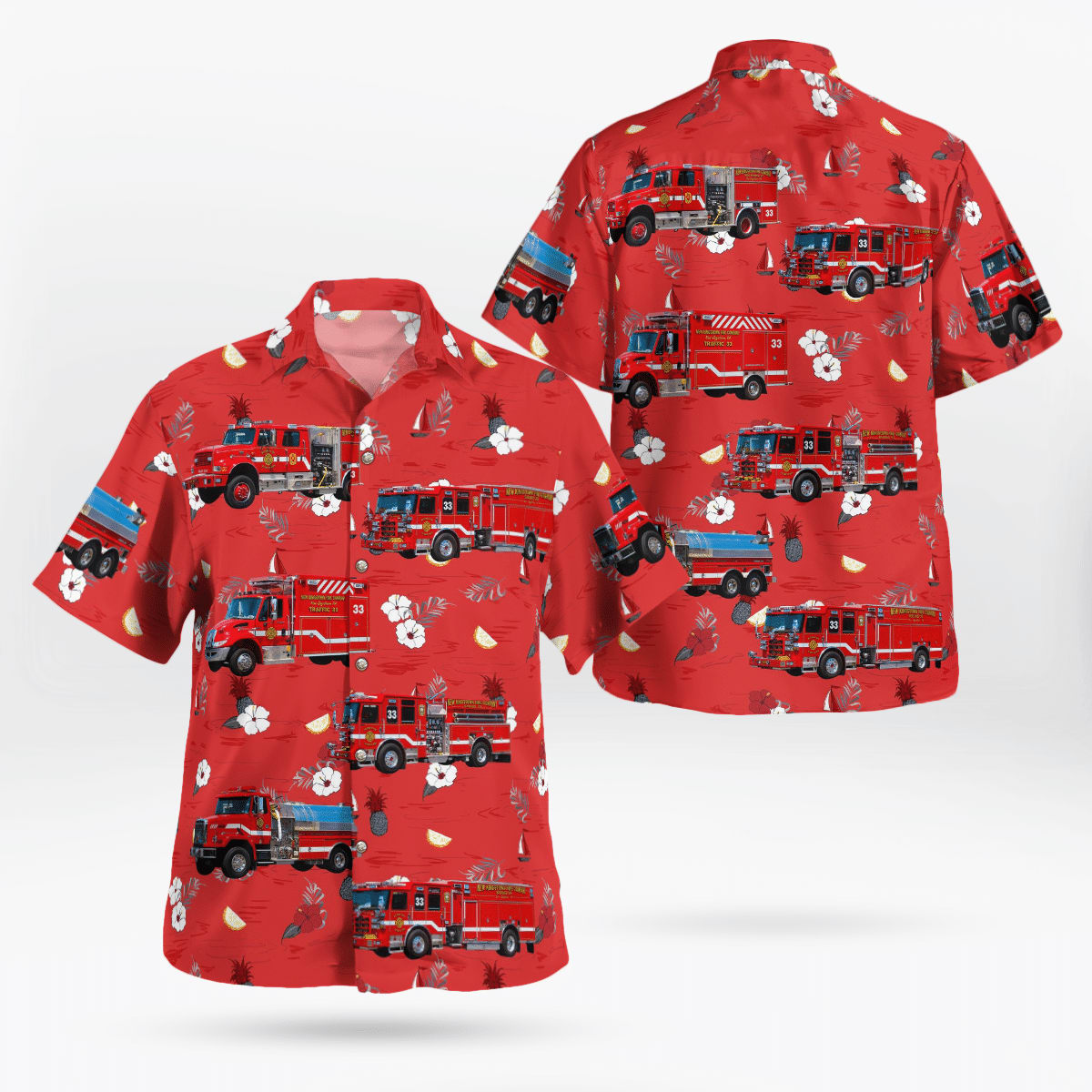 Mechanicsburg, Cumberland County, Pennsylvania, New Kingstown Fire Company Hawaiian Shirt – Gifts For Firefighters In Mechanicsburg, PA Mechanicsburg, Cumberland County, Pennsylvania, New Kingstown Fire Company Hawaiian Shirt – Gifts For Firefighters In Mechanicsburg, PA