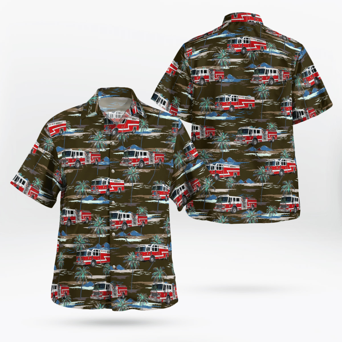 Merrimack, New Hampshire, Merrimack Fire Department Hawaiian Shirt – Gifts For Firefighters In Merrimack, NH