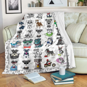 Miniature Schnauzer Fleece Throw Blanket – Pendleton…