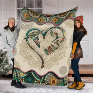 Mlt Vintage Mandala Fleece Throw Blanket - Sherpa Throw Blanket - Soft And Cozy Blanket