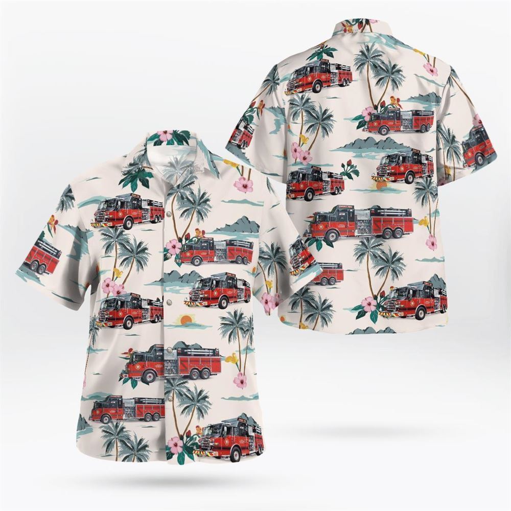 Mystic Island Vol Fire Co Sta 72, NJ, Mystic Island Volunteer Fire Company Hawaiian Shirt – Gifts For Firefighters In Mystic Island, NJ