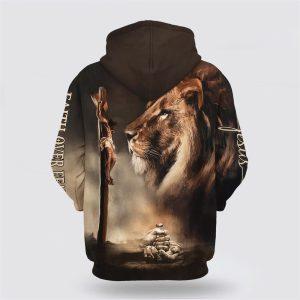 Nail The Hand Of Jesus And Lion All Over Print 3D Hoodie Gifts For Christians 2 emr5go.jpg