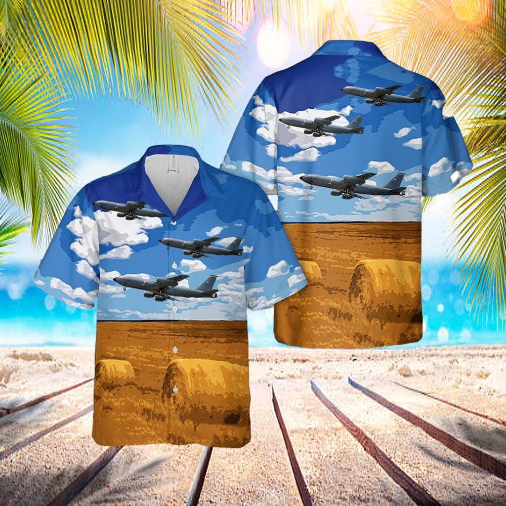 Nebraska Air National Guard 173d Air Refueling Squadron Boeing Kc-135 Stratotanker Hawaiian Shirt – Hawaiian Outfit For Men Nebraska Air National Guard 173d Air Refueling Squadron Boeing Kc-135 Stratotanker Hawaiian Shirt – Hawaiian Outfit For Men