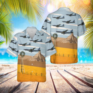 Nebraska Air National Guard 173d Air Refueling Squadron Boeing Kc-135 Stratotanker Hawaiian Shirt - Hawaiian Outfit For Men