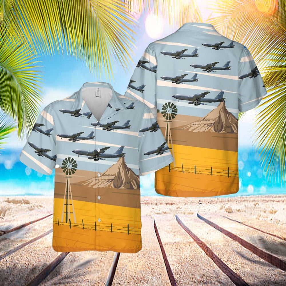 Nebraska Air National Guard 173d Air Refueling Squadron Boeing Kc-135 Stratotanker Hawaiian Shirt – Hawaiian Outfit For Men Nebraska Air National Guard 173d Air Refueling Squadron Boeing Kc-135 Stratotanker Hawaiian Shirt – Hawaiian Outfit For Men
