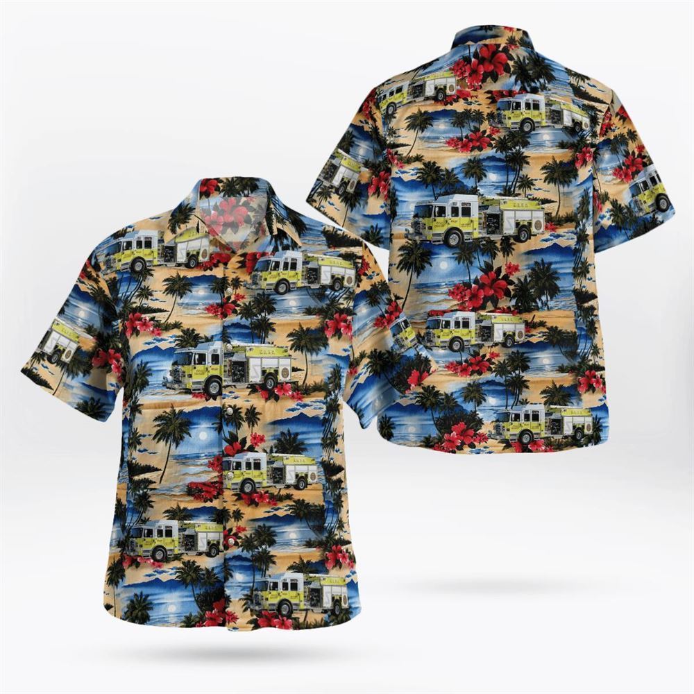 New Bremen, Ohio, New Bremen German Township Fire Department Hawaiian Shirt – Gifts For Firefighters In New Bremen, OH
