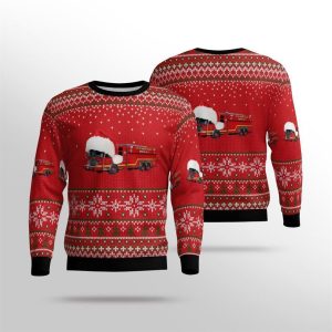 New Jersey Newark Fire Department AOP Sweater – Gifts For Firefighters In New Jersey