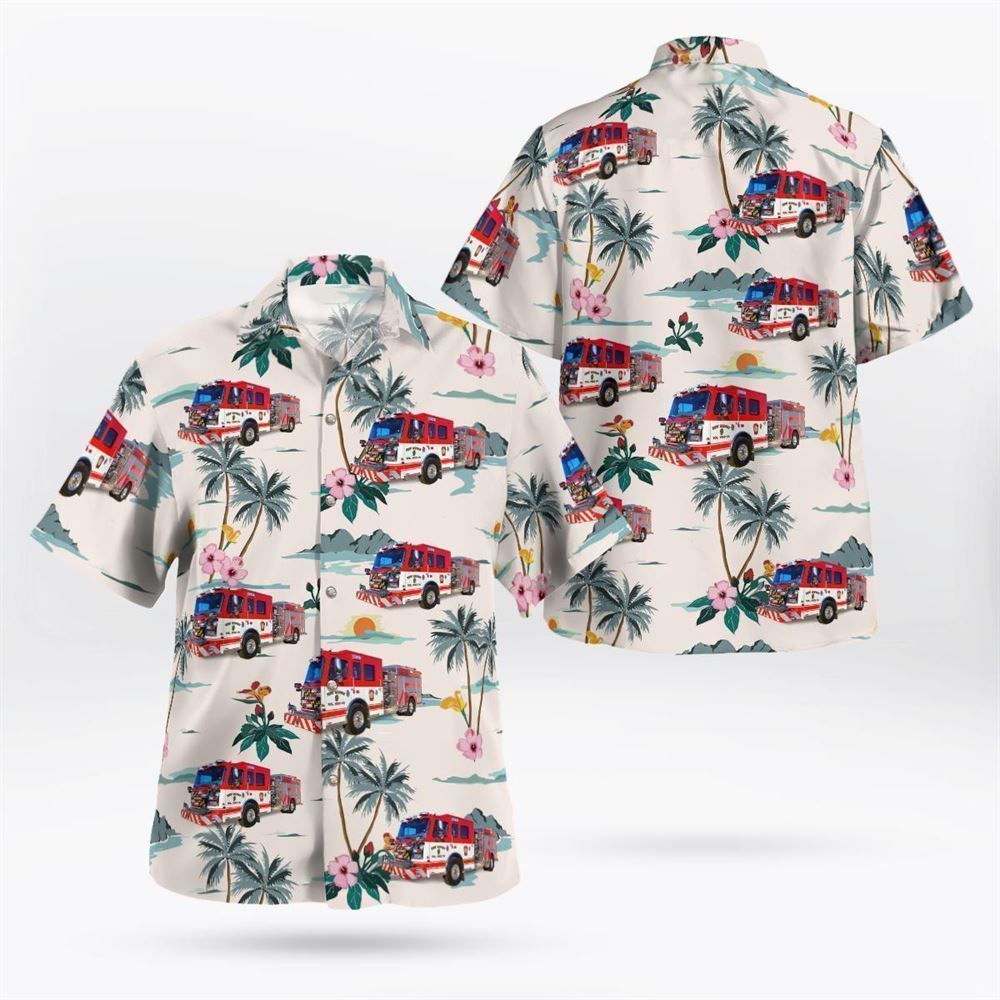 New Midway Vol. Fire Company 9, New Midway, Maryland Hawaiian Shirt – Gifts For Firefighters In New Midway, MD