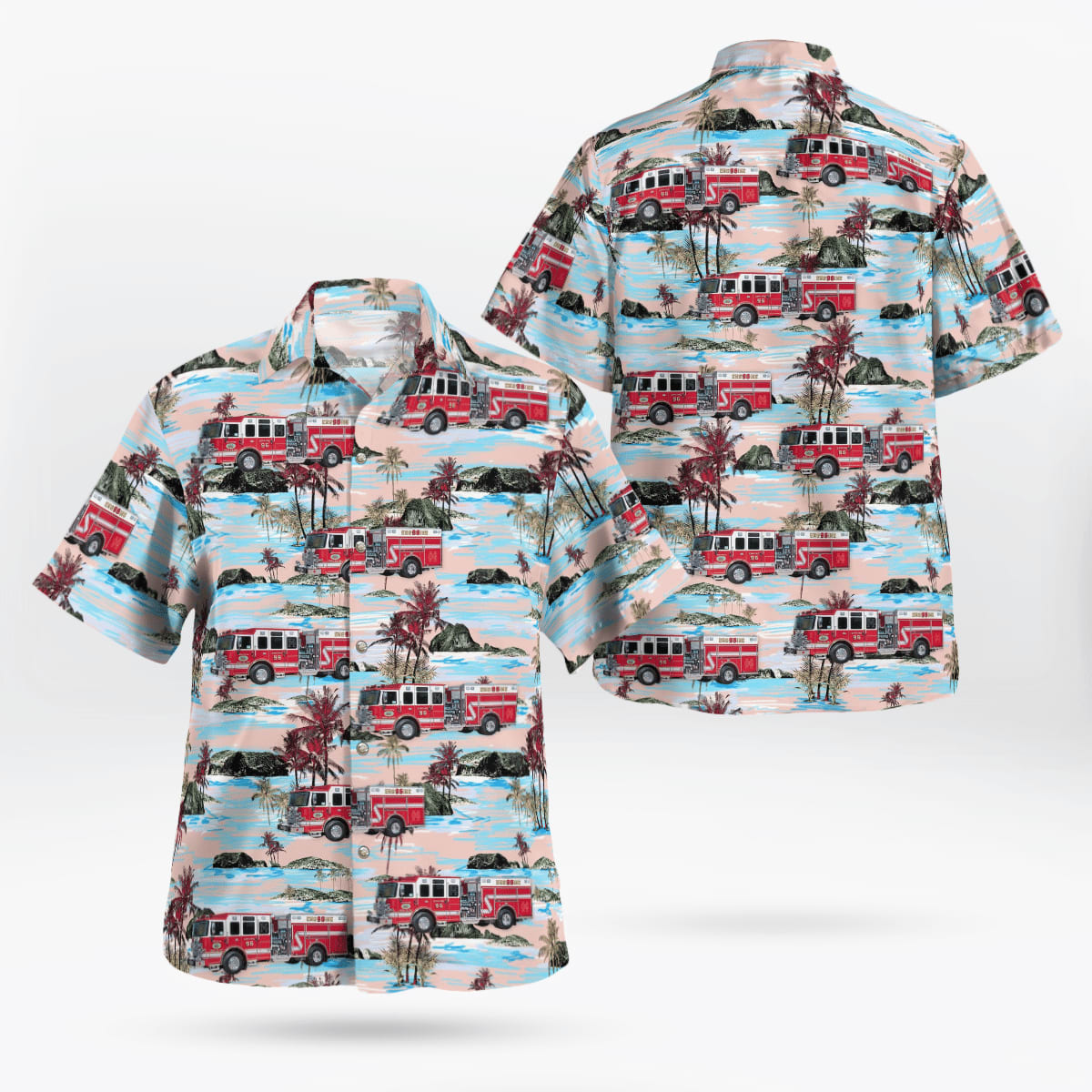 New York, Ossining Fire Department Hawaiian Shirt – Gifts For Firefighters In Ossining, NY New York, Ossining Fire Department Hawaiian Shirt – Gifts For Firefighters In Ossining, NY