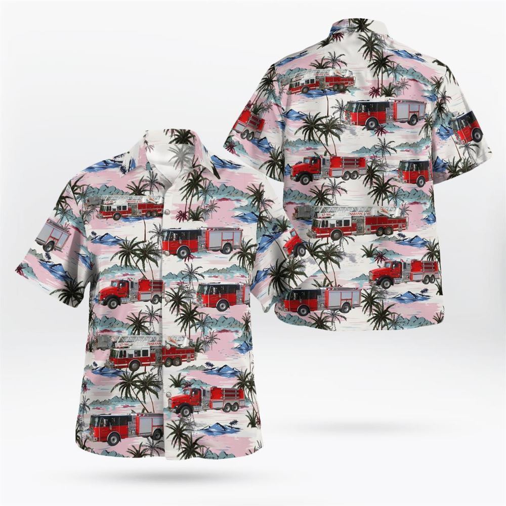 New York, Saranac Lake Volunteer Fire Department Hawaiian Shirt – Gifts For Firefighters In Saranac Lake, NY New York, Saranac Lake Volunteer Fire Department Hawaiian Shirt – Gifts For Firefighters In Saranac Lake, NY