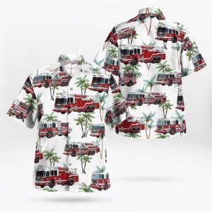 New York Yonkers Fire Department Hawaiian Shirt…
