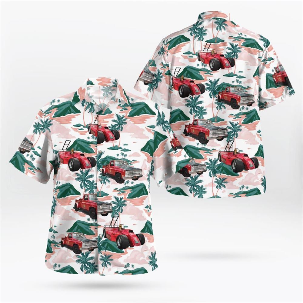 Newburgh, NY, Stewart ANG Base Fire Department Hawaiian Shirt – Gifts For Firefighters In Newburgh