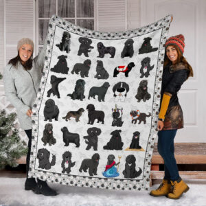 Newfoundland Fleece Throw Blanket - Pendleton Sherpa Fleece Blanket - Gifts For Dog Lover