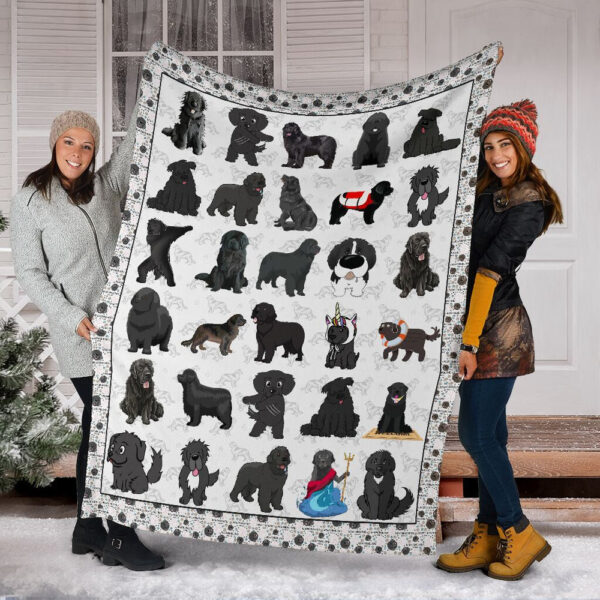 Newfoundland Fleece Throw Blanket – Pendleton Sherpa Fleece Blanket – Gifts For Dog Lover