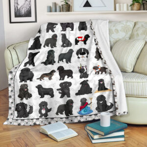 Newfoundland Fleece Throw Blanket - Pendleton Sherpa Fleece Blanket - Gifts For Dog Lover